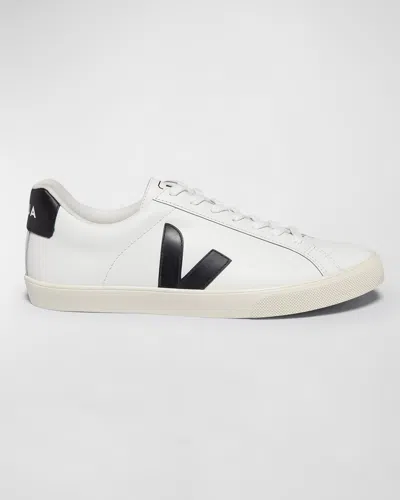 VEJA ESPLAR LOGO LEATHER LOW-TOP SNEAKERS