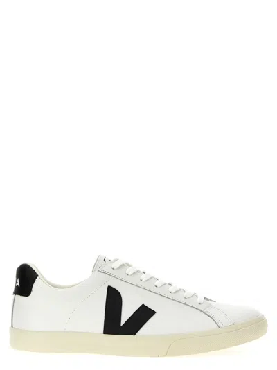 Veja Low-top Esplar Contrast Sneakers In White