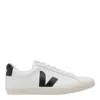 Veja Low Top Sneakers With Contrast Heel Tab In White