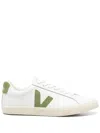 Veja Esplar Leather Sneakers White Kiwi In White Kiwi