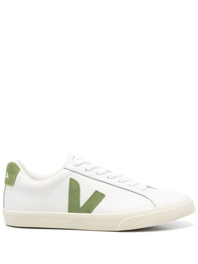 Veja Esplar Leather Sneakers White Kiwi