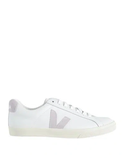 VEJA VEJA ESPLAR LOGO WOMAN SNEAKERS OFF WHITE SIZE 6 LEATHER
