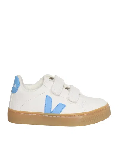 Veja Kids' Esplar Sneaker In Extra White/ Aqua/ Natural