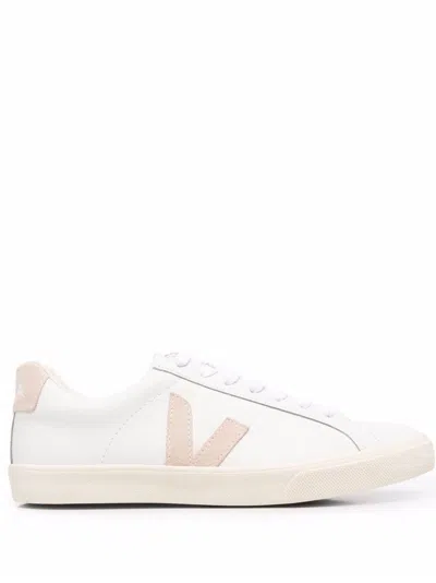 Veja Esplar Logo Leather Extra White Sable Trainers