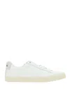 Veja + Net Sustain Esplar Suede-trimmed Leather Sneakers In Extra White