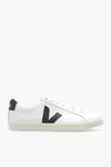 Veja Esplar Logo Leather Low-top Sneakers In White