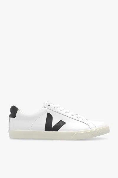 Veja Esplar Logo Leather Low-top Sneakers In White