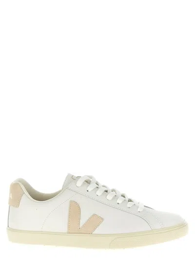 Veja Esplar Leather Sneakers In Neutral