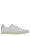 Veja White Leather Sneakers With Embroidered Logo In White