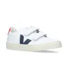 Veja Esplar Leather Trainers 6-9 Years In White