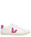 Veja Esplar Bicolor Leather Low-top Sneakers In White