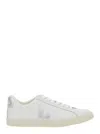 Veja Esplar White Sneakers With Contrasting Side Logo In Leather Woman In White