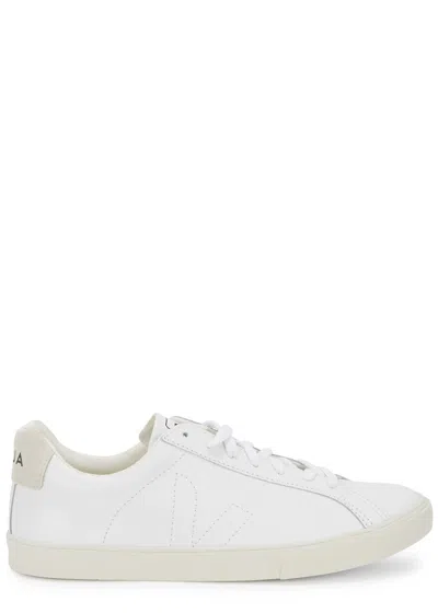 VEJA VEJA ESPLAR WHITE LEATHER SNEAKERS, SNEAKERS, WHITE, LEATHER