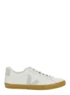 Veja Esplar White Low Top Sneakers With Contrasting Heel With Logo Lettering And Logo Patch On The Side I In White