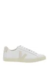 Veja Esplar White Low Top Sneakers With Logo Detail On The Side And Logo Lettering On The Heel In Leather In White
