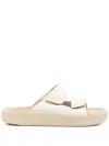 Veja Etna O. T. Leather Full Slippers In Neutral