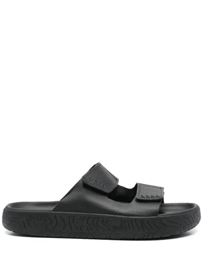 Veja Etna O.t. Leather Full Slippers In Black