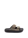 Veja Dual-strap Suede Sandals