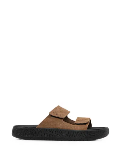 Veja Etna Suede Brown Black Sandals