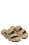 Veja Etna Suede Slide Sandal In Brown