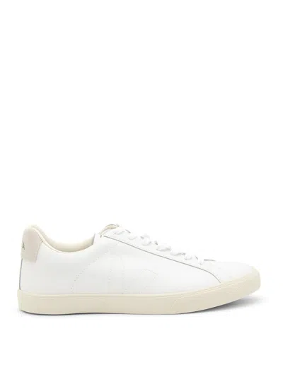 Veja Esplar Logo-print Leather Sneakers In White