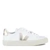 Veja Field Leather White Platine In Neutral