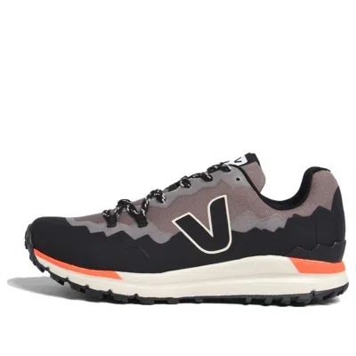 Veja Fitz Roy Lace-up Sneakers 'black Khaki Orange' In Multi