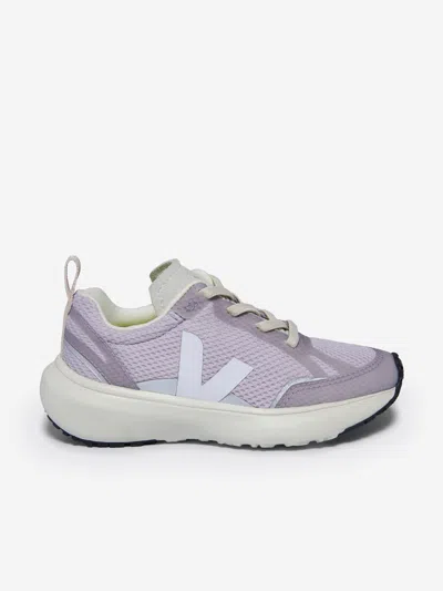 Veja Kids'  Girls Canary Alveomesh Trainers In Pink