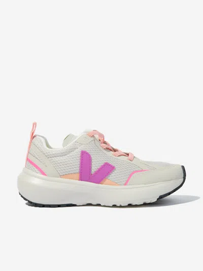 Veja Kids' Girls Canary Light Trainers In Multicoloured