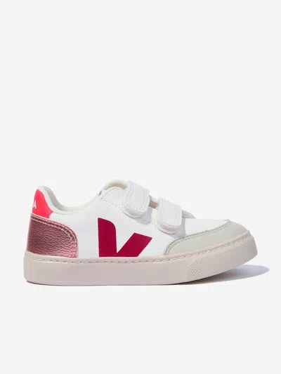 Veja Babies' Girls Chromefree Leather V-12 Trainers In White