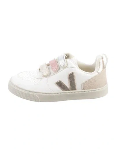 Pre-owned Veja Babies' Girls' Low-top Leather Sneakers In White