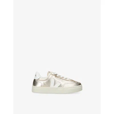 Veja Gold Kids' Volley Leather Trainers Eur 29 / 11 Uk