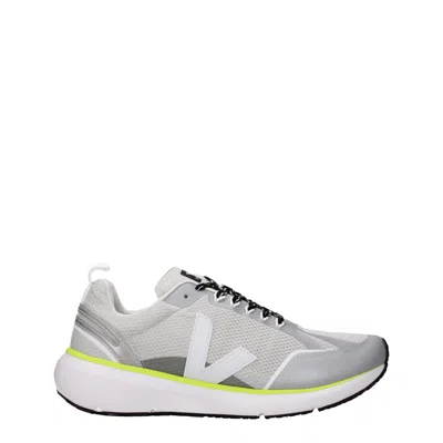Veja Gray Fabric Sneakers