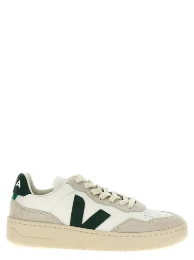 VEJA GREEN V-90 LACE UP SNEAKERS