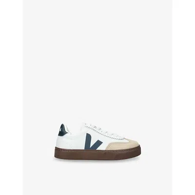 VEJA KIDS' SMALL VOLLEY LEATHER TRAINERS