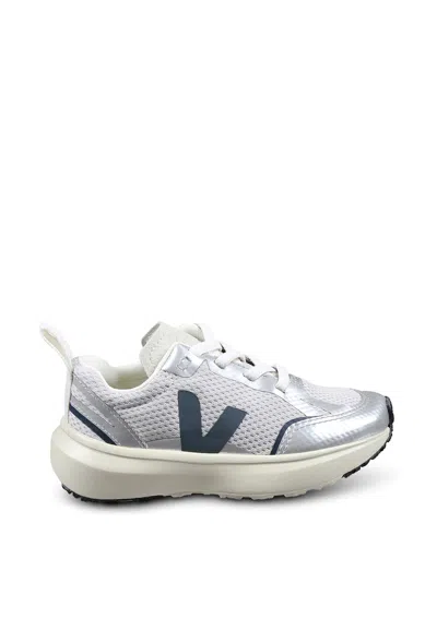 Veja Kids' Grey Sneakers For Boy With Logo In Gray