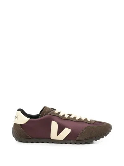 Veja Aerodynamic Sneakers With Jagged Sole And Suede Accents In Brown
