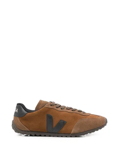 Veja Gt Suede Sneakers With V Logo In Brown