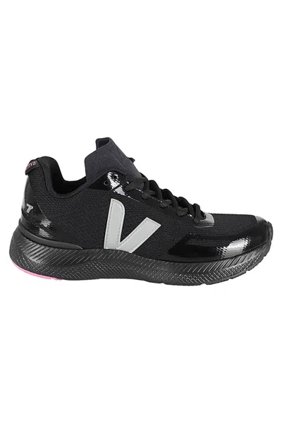 Veja Impala Logo-appliqué Mesh Sneakers In Black