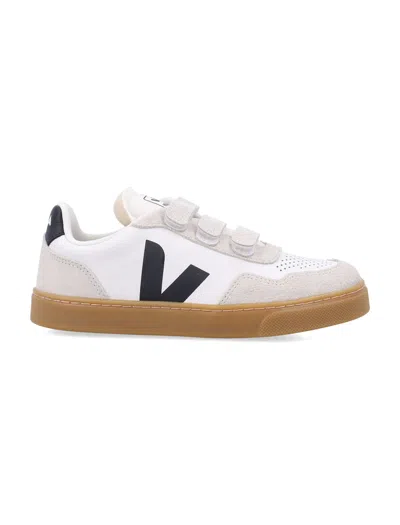 Veja Kid -  V-90 Leather Sneakers White Black