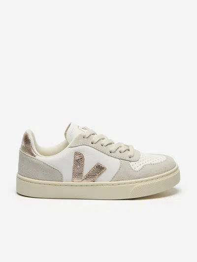 Veja Kids Chromefree Leather Small V-10 Laces Trainers