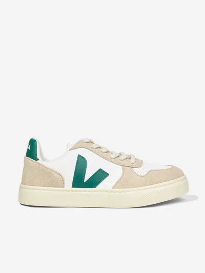 Veja Kids Chromefree Leather Small V-10 Laces Trainers