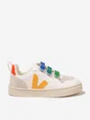 Veja V-10 Touch-strap Sneakers In White