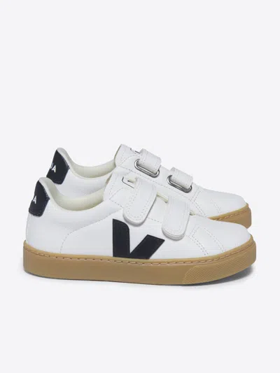 Veja Kids Esplar Chromefree Leather Trainers In White