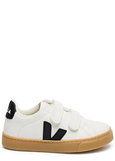 Veja Kids Esplar Leather Sneakers (it22-it27) In White