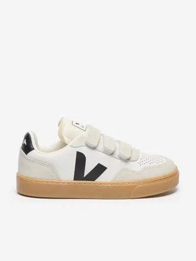 Veja Kids Leather Small V-90 Trainers In White