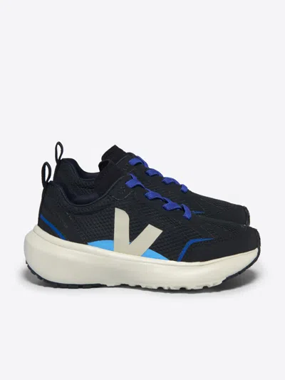 Veja Kids Light Alveomesh Canary Trainers In Black