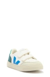Veja V-12 Suede-trimmed Leather Sneakers In Extra-white/multi/brittany