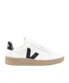 Veja V90 Chromefree Leather Sneakers In White