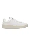 Veja White V-12 Low Top Leather Sneakers In White